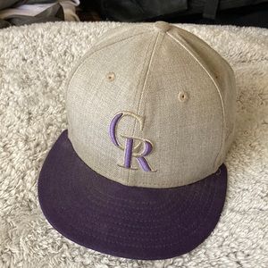 Used Colorado Rockies hat